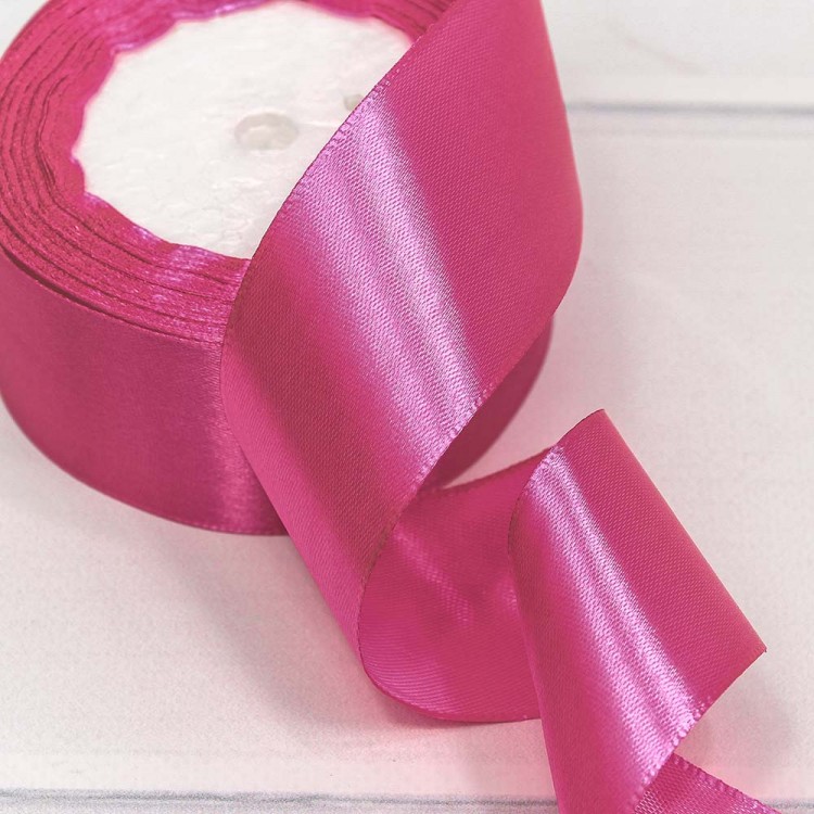 Лента Атласная Сатин 3,8см*25ярд Малиновый-89 1/5 1/200 Арт: 562-38/89