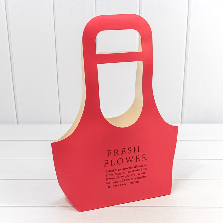 Пакет подарочный "Fresh Flower" Красный 22*40*10 300г 1/10 1/250 Арт: 000165/1