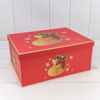 Коробки Прямоугольные Набор 1/10 37,5*29*16 "Новый год"-3000 1/4 Арт: 730605/3000