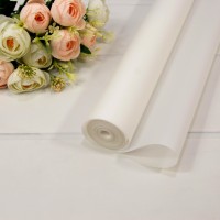 Плёнка 59см 900г матовая однотонная 55мкм Белый 1/6 1/12 Арт: 90057/16