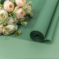 Плёнка 0,59*34м 900г матовая однотонная 55мкм Синевато-зелёный 1/6 1/12 Арт: 90057/556