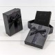 Коробка Прямоугольная 9*7*3 с бантиком Чёрный 1/24 1/480 Арт: 62579/3