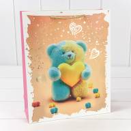 Пакет подарочный с тиснением "Мишки" (микс 314) 26*32*10 210г 1/20 1/240 Арт: 000314C - Пакет подарочный с тиснением "Мишки" (микс 314) 26*32*10 210г 1/20 1/240 Арт: 000314C