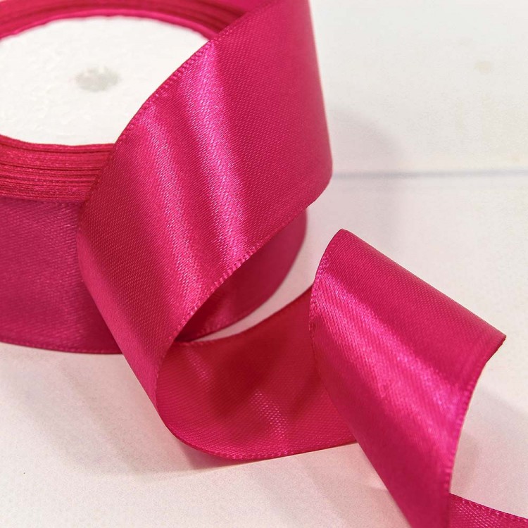 Лента Атласная Сатин 3,8см*25ярд Малиновый-72 1/5 1/200 Арт: 562-38/72