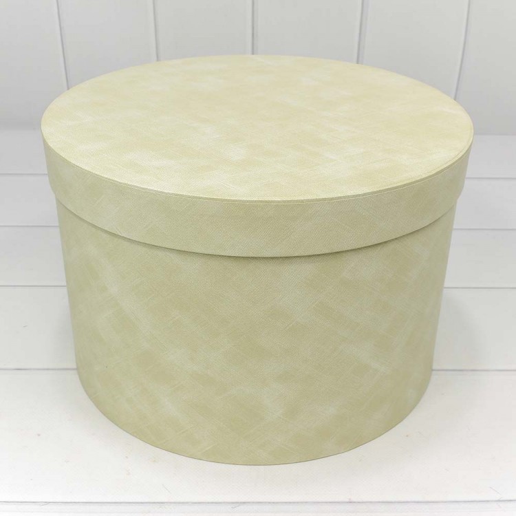 Коробки Круглые Набор 1/8 32*21 "Текстура" Бежевый 1/4 Арт: 7218001/0037