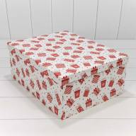 Коробки Прямоугольные Набор 1/15 42,5*33*17,6 &quot;Подарки&quot; Белый 1/2 Арт: 730902/1689 - Коробки Прямоугольные Набор 1/15 42,5*33*17,6 "Подарки" Белый 1/2 Арт: 730902/1689