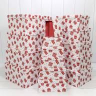 Коробки Прямоугольные Набор 1/15 42,5*33*17,6 &quot;Подарки&quot; Белый 1/2 Арт: 730902/1689 - Коробки Прямоугольные Набор 1/15 42,5*33*17,6 "Подарки" Белый 1/2 Арт: 730902/1689