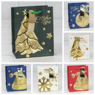 Пакет подарочный &quot;Новый год&quot; (микс 403) 12*15*6,7 210г 1/20 1/480 Арт: 300403H - Пакет подарочный "Новый год" (микс 403) 12*15*6,7 210г 1/20 1/480 Арт: 300403H