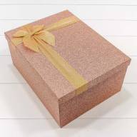 Коробки Прямоугольные Набор 1/10 34*26*15,3 &quot;Блеск&quot; Розовое золото 1/4 Арт: 730604/10041 - Коробки Прямоугольные Набор 1/10 34*26*15,3 "Блеск" Розовое золото 1/4 Арт: 730604/10041