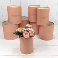 Коробки Цилиндр Набор 1/8 19,5*19 без крышки "The Rosemadam" Пудровый 1/6 Арт: 720835/9 - Коробки Цилиндр Набор 1/8 19,5*19 без крышки "The Rosemadam" Пудровый 1/6 Арт: 720835/9