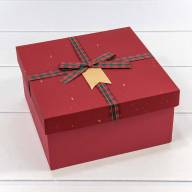 Коробки Квадратные Набор 1/3 19*19*9,5 с бантом &quot;Wishes&quot; Красный 1/12 Арт: 720623/2 - Коробки Квадратные Набор 1/3 19*19*9,5 с бантом "Wishes" Красный 1/12 Арт: 720623/2