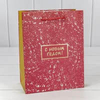 Пакет подарочный "Новый год" (406) 18*23*10 210г 1/20 1/160 Арт: 300406E