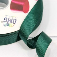 Лента Репсовая 2,5см*100ярд Класс А Тёмно-зелёный 1/8 1/32 Арт: 597-25/49