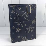 Пакет подарочный с тиснением &quot;Звёзды&quot; (микс) 32*45*15 210г 1/20 1/120 Арт: 300912A - Пакет подарочный с тиснением "Звёзды" (микс) 32*45*15 210г 1/20 1/120 Арт: 300912A