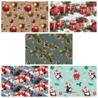 Бумага в листах 70*100 ±5% (25 шт.) 80г &quot;С Новым годом&quot; (микс 120) 1/10 Арт: 000402/120 - Бумага в листах 70*100 ±5% (25 шт.) 80г "С Новым годом" (микс 120) 1/10 Арт: 000402/120