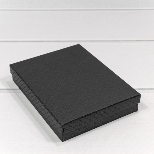 Коробка Прямоугольная 16*12*3,5 "Ромбики" Чёрный 1/12 1/120 Арт: 6121216/7