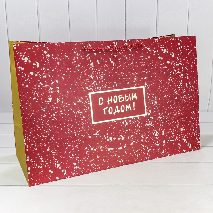 Пакет подарочный "Новый год" (406) 64*42*25 210г 1/20 1/60 Арт: 300406NA